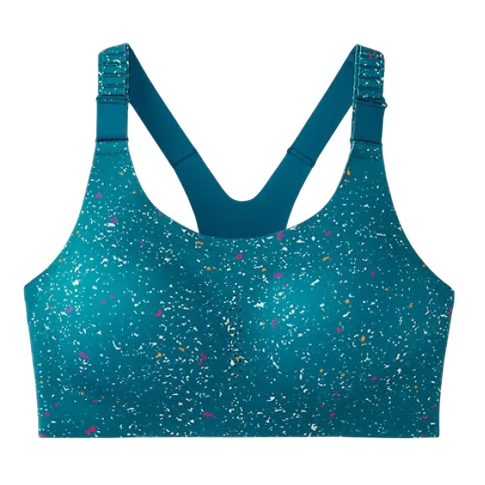 NWT Brooks Dare Racerback Sports Bra 2.0 Blue Running Jogging Gym 34 DD/E